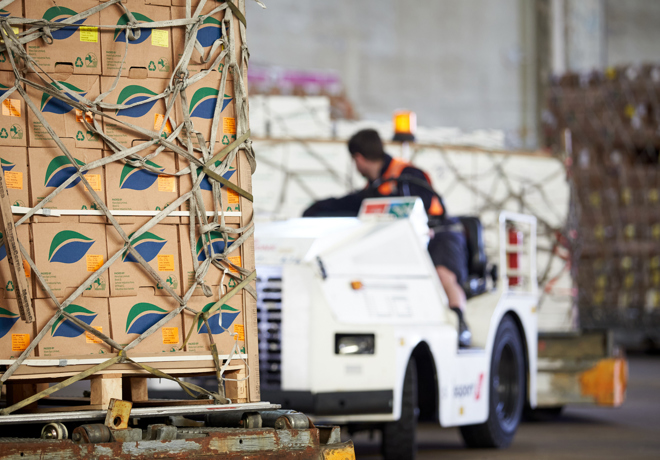 airport suppliers providing cargo for local supply chain