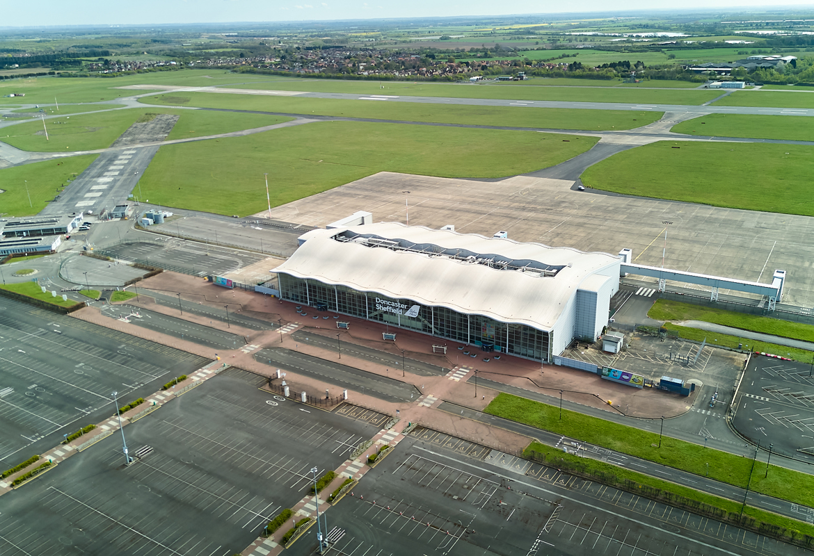 Terminal building at Doncaster Sheffield Airport